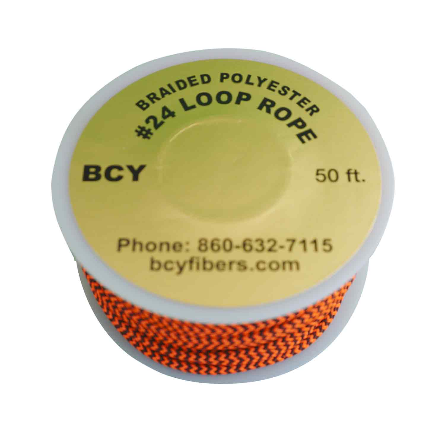 Нить для петельки релиза BCY 24 Loop Rope 1 метр черно-оранжевая