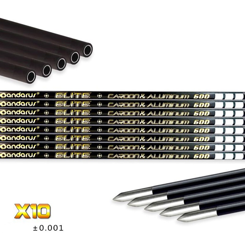 товар Трубка стрелы Pandarus X10 ELITE  Parallel Shaft 12 шт (карбон-алюминий)