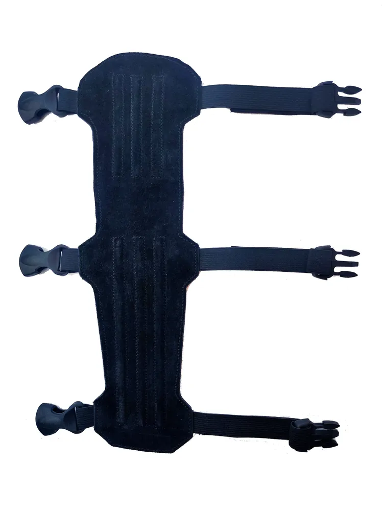 Крага кожаная Сармат 30 см черная