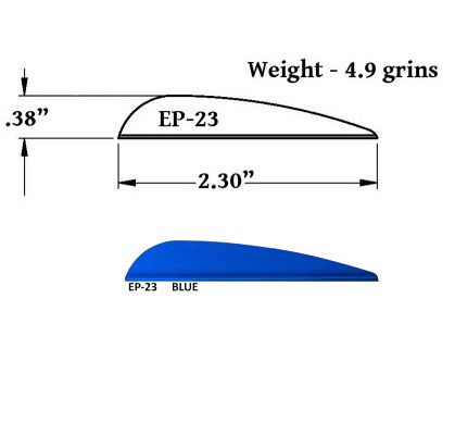 Оперение Arizona 2,3" синее
