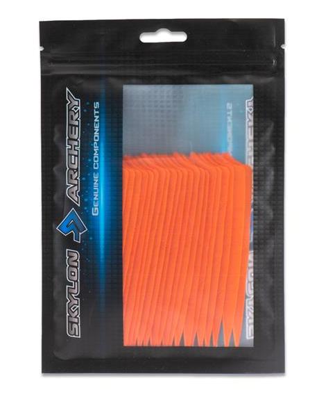 Оперение натуральное Skylon SHIELD 4" RW  орандж 24 шт