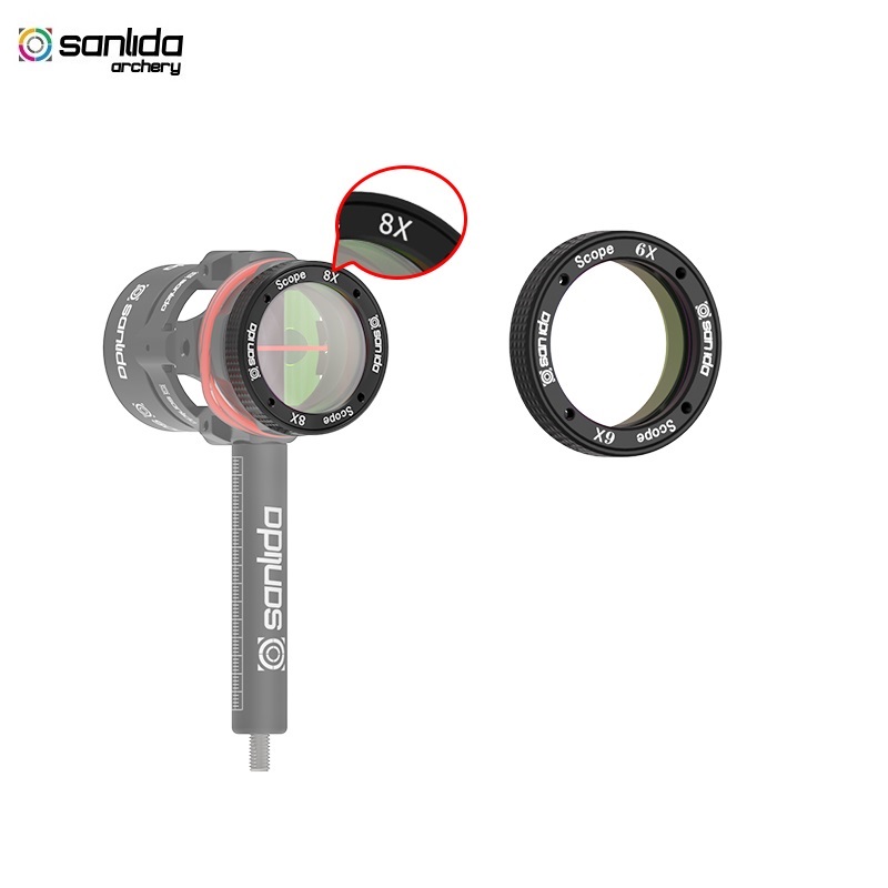 Линза для скопа Sanlida X10 0.75 6x