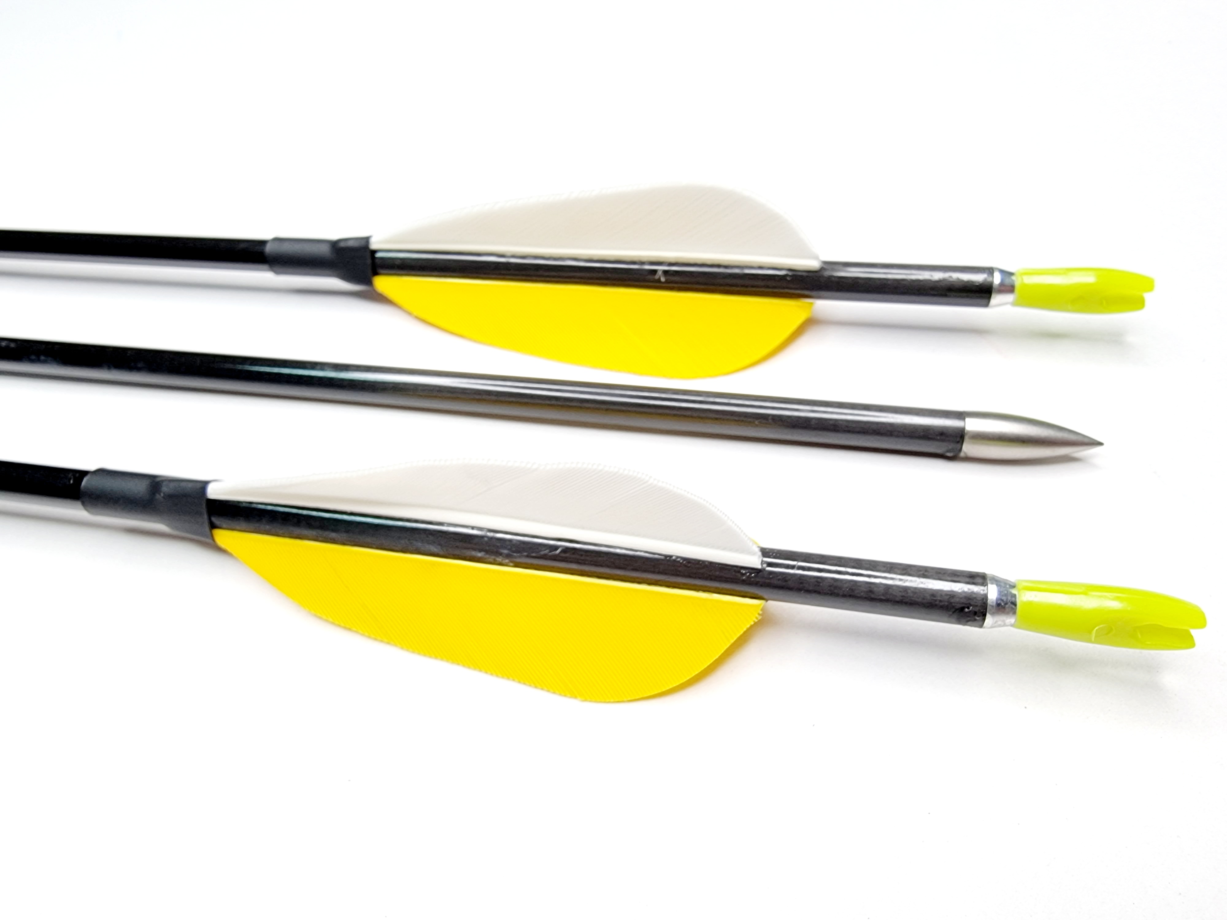 Стрела лучная карбоновая LinkBoy ID 4.2 в сборе натуральное оперение