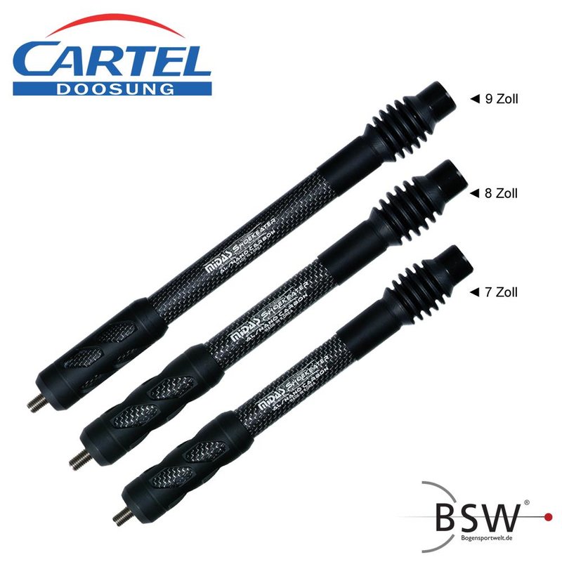 Стабилизатор для охотничего лука Cartel Nano Carbon 8"