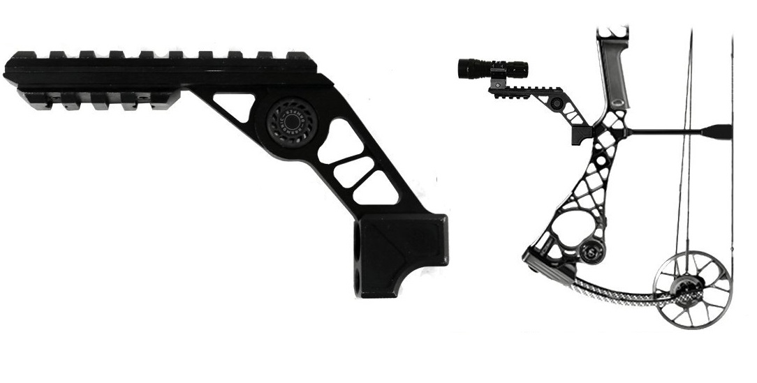 Кронштейн-планка пикатини для установки фонаря на лук Piglet