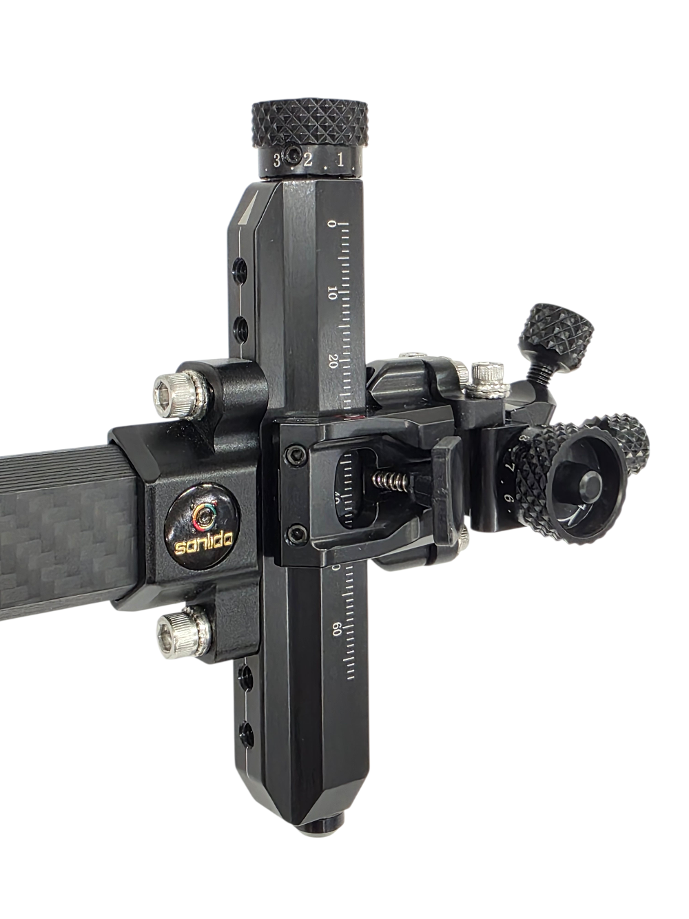 Спортивный прицел для блочного лука Sanlida Carbon X10 9" v3